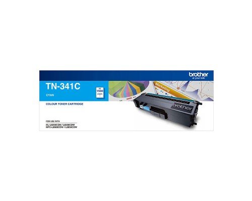 GENUINE BROTHER TN341C CYAN TONER CARTRIDGE