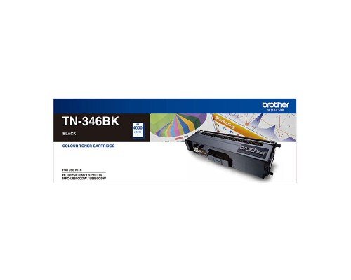 GENUINE BROTHER TN346BK BLACK TONER CARTRIDGE