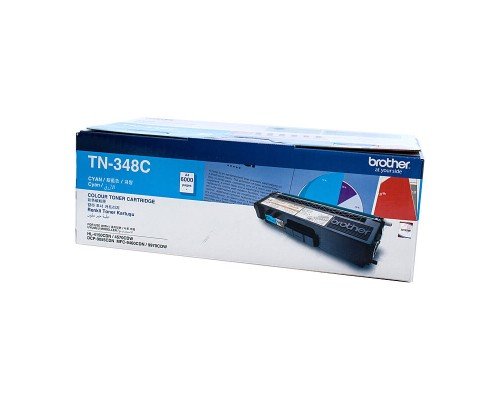 GENUINE BROTHER TN348C HIGH YIELD CYAN TONER CARTRIDGE