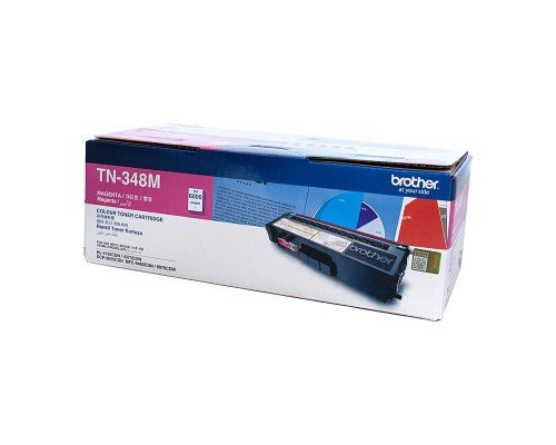 GENUINE BROTHER TN348M HIGH YIELD MAGENTA TONER CARTRIDGE