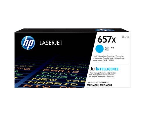 GENUINE HP CF471X 657X HIGH YIELD CYAN TONER CARTRIDGE