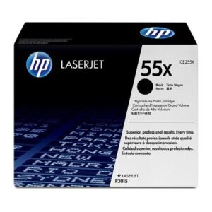 GENUINE HP CE255X 55X HIGH YIELD BLACK TONER CARTRIDGE