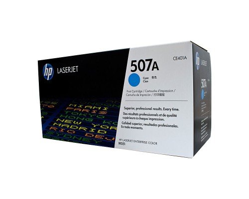 GENUINE HP HTCE401 507A CYAN TONER CARTRIDGE