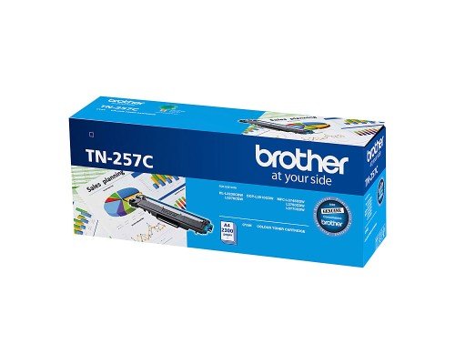 GENUINE BROTHER TN257 CYAN TONER CARTRIDGE