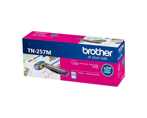 GENUINE BROTHER TN257 MAGENTA TONER CARTRIDGE
