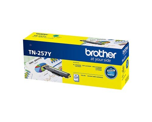 GENUINE BROTHER TN257 YELLOW TONER CARTRIDGE