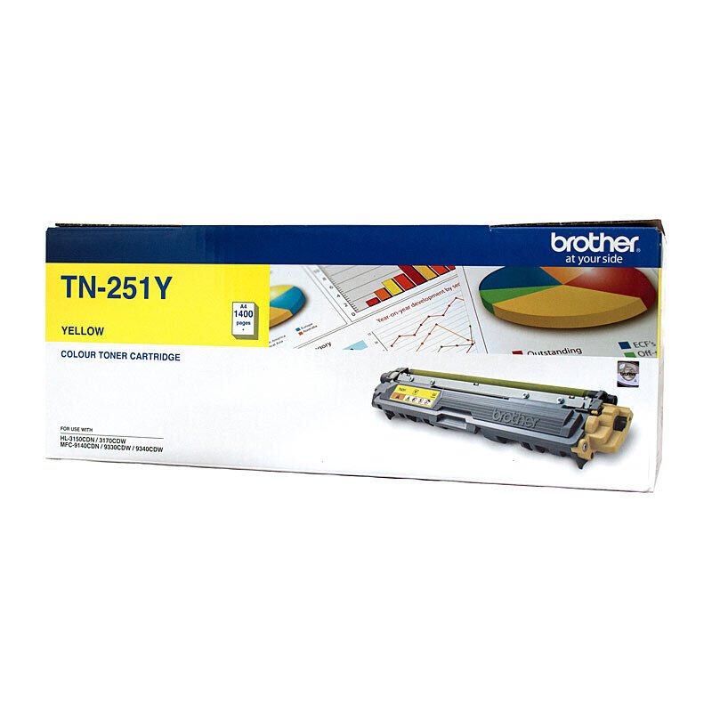 GENUINE BROTHER TN251Y YELLOW TONER CARTRIDGE