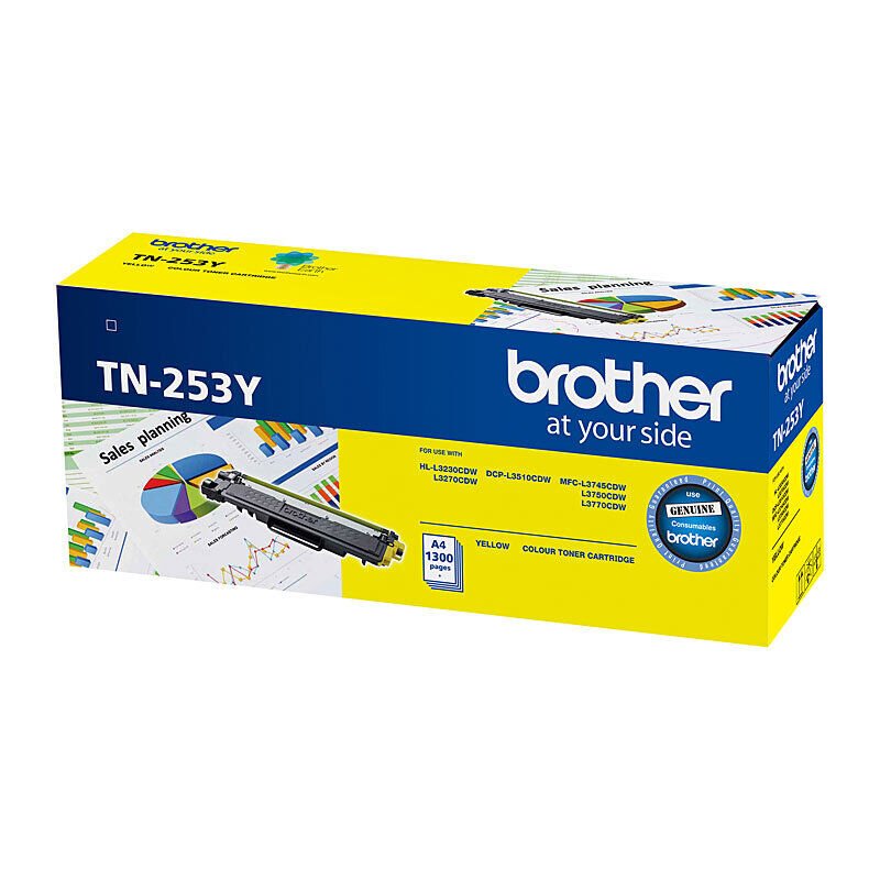 GENUINE BROTHER TN253Y YELLOW TONER CARTRIDGE