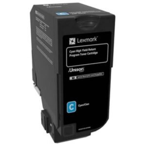 GENUINE LEXMARK 84C6HC0 HIGH YIELD CYAN TONER CARTRIDGE